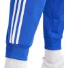 imageadidas Mens Essentials WarmUp Tricot 3Stripes Tapered Track PantsSemi Lucid BlueWhite