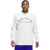 imageadidas Mens Select Long Sleeve Basketball TShirtCloud WhiteBlack