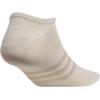 imageadidas Mens Superlite No Show Socks 6Pair Pack Low Profile Below AnkleAlumina BeigeLight BrownWhite