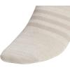 imageadidas Mens Superlite No Show Socks 6Pair Pack Low Profile Below AnkleAlumina BeigeLight BrownWhite
