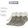 imageadidas Mens Superlite No Show Socks 6Pair Pack Low Profile Below AnkleOff WhitePutty GreyOlive Strata Green