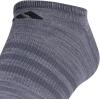 imageadidas Mens Superlite No Show Socks 6Pair Pack Low Profile Below AnkleOnix GreyGreyBlack