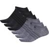 imageadidas Mens Superlite No Show Socks 6Pair Pack Low Profile Below AnkleOnix GreyGreyBlack