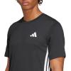 imageadidas Mens Train Essentials Feelready 3Stripes TShirtBlack