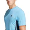 imageadidas Mens Train Essentials Feelready 3Stripes TShirtSemi Blue Burst