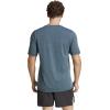 imageadidas Mens Train Essentials Structure Crew Neck Short Sleeve Casual Tops Casual  GreenSemi Blue BurstGrey