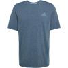 imageadidas Mens Train Essentials Structure Crew Neck Short Sleeve Casual Tops Casual  GreenSemi Blue BurstGrey