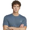 imageadidas Mens Train Essentials Structure Crew Neck Short Sleeve Casual Tops Casual  GreenSemi Blue BurstGrey