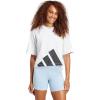 imageadidas Originals Womens Essentials Big Logo Boyfriend TShirtWhiteBlack