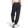 imageadidas Womens Essentials 3Stripes French Terry Cuffed PantsBlackWhite