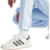 imageadidas Womens Essentials 3Stripes French Terry Cuffed PantsBlueWhite