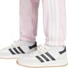 imageadidas Womens Essentials 3Stripes French Terry Cuffed PantsClear PinkWhite