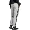 imageadidas Womens Essentials 3Stripes French Terry Cuffed PantsMedium Grey HeatherBlack