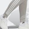 imageadidas Womens Essentials 3Stripes French Terry Cuffed PantsMedium Grey HeatherWhite