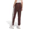 imageadidas Womens Essentials 3Stripes French Terry Cuffed PantsShadow BrownWhite