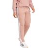 imageadidas Womens Essentials 3Stripes French Terry Cuffed PantsWarm ClayWhite
