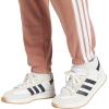 imageadidas Womens Essentials 3Stripes French Terry Cuffed PantsWarm ClayWhite