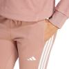 imageadidas Womens Essentials 3Stripes French Terry Cuffed PantsWarm ClayWhite