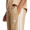 imageadidas Womens Essentials 3Stripes French Terry Cuffed PantsWarm SandstoneWhite