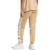 imageadidas Womens Essentials 3Stripes French Terry Cuffed PantsWarm SandstoneWhite