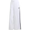 imageadidas Womens Essentials 3Stripes Woven Parachute PantsWhiteBlack