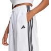 imageadidas Womens Essentials 3Stripes Woven Parachute PantsWhiteBlack