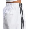 imageadidas Womens Essentials 3Stripes Woven Parachute PantsWhiteBlack