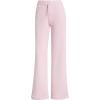 imageadidas Womens Essentials Small Logo Feel Cozy Open Hem PantClear PinkWhite