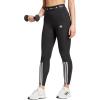 imageadidas Womens Techfit 3Stripes 78 Training Leggings Black Medium