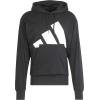 imageadidas mens Essentials Big Logo French Terry HoodieBlackWhite