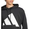imageadidas mens Essentials Big Logo French Terry HoodieBlackWhite