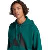 imageadidas mens Essentials Big Logo French Terry HoodieCollegiate GreenBlack