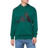 imageadidas mens Essentials Big Logo French Terry HoodieCollegiate GreenBlack