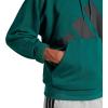 imageadidas mens Essentials Big Logo French Terry HoodieCollegiate GreenBlack