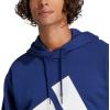 imageadidas mens Essentials Big Logo French Terry HoodieDark BlueWhite