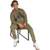 imageadidas mens Essentials Big Logo French Terry HoodieOlive StrataBlack