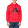 imageadidas mens Essentials Big Logo French Terry HoodiePure RubyBlack