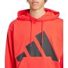imageadidas mens Essentials Big Logo French Terry HoodiePure RubyBlack