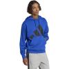 imageadidas mens Essentials Big Logo French Terry HoodieTeam Royal BlueBlack