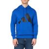 imageadidas mens Essentials Big Logo French Terry HoodieTeam Royal BlueBlack