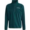 imageadidas mens Terrex Multi Essentials Halfzip Fleece Hiking JacketAurora Ivy