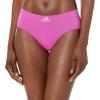imageadidas womens Seamless Brief Panties 3packBlack With StripesPeach WhipSemi Lucid Fuchsia