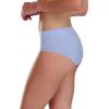 imageadidas womens Seamless Brief Panties 3packBlue Dawn ScallopHeather GreyLinen Green