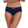 imageadidas womens Seamless Brief Panties 3packNight Indigo RibbedLucid Pink ScallopWonder Taupe