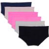 imageadidas womens Seamless Hipster Underwear 3 PackBlack RibbedHeather GreyLucid PinkNight Indigo RibbedLucid PinkWonder Taupe