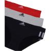 imageadidas womens Seamless Hipster Underwear 3 PackBlack With StripesHeather GreyVivid Red