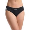imageadidas womens Seamless Hipster Underwear 3 PackBlack With StripesHeather GreyVivid Red