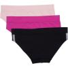 imageadidas womens Seamless Hipster Underwear 3 PackBlack With StripesPeach WhipSemi Lucid Fuchsia