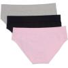 imageadidas womens Seamless Hipster Underwear 3 PackPink HeatherBlackHeather Grey
