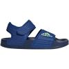 imageadidas Kids Adilette Slide SandalsTeam Royal BlueGreen SparkDark Blue
